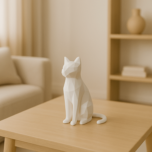 Gato Geométrico Decorativo - Imagem 3