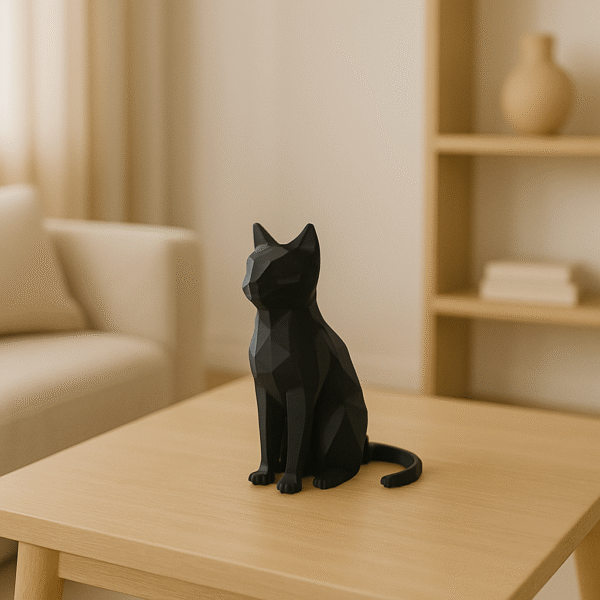 Gato Geométrico Decorativo