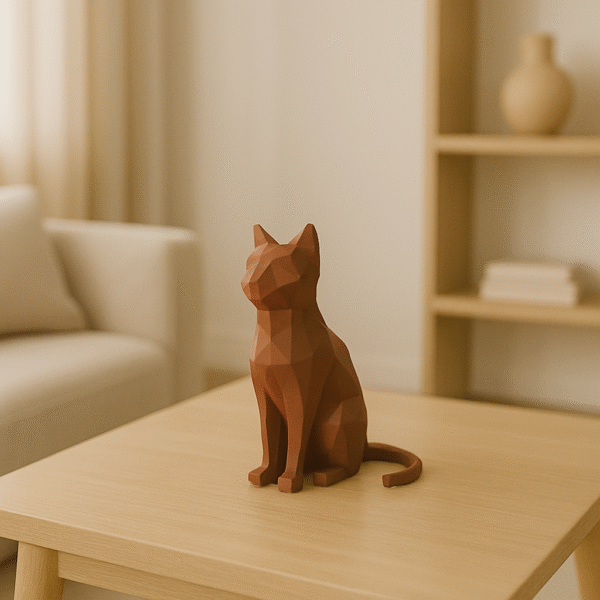 Gato Geométrico Decorativo - Imagem 2